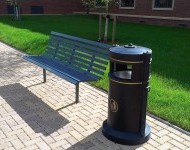 Bespoke Bench and Bin AM235