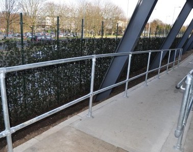 Galvanised Handrail Waitrose HR001