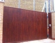 Timber Clad Tracked Gate GT016